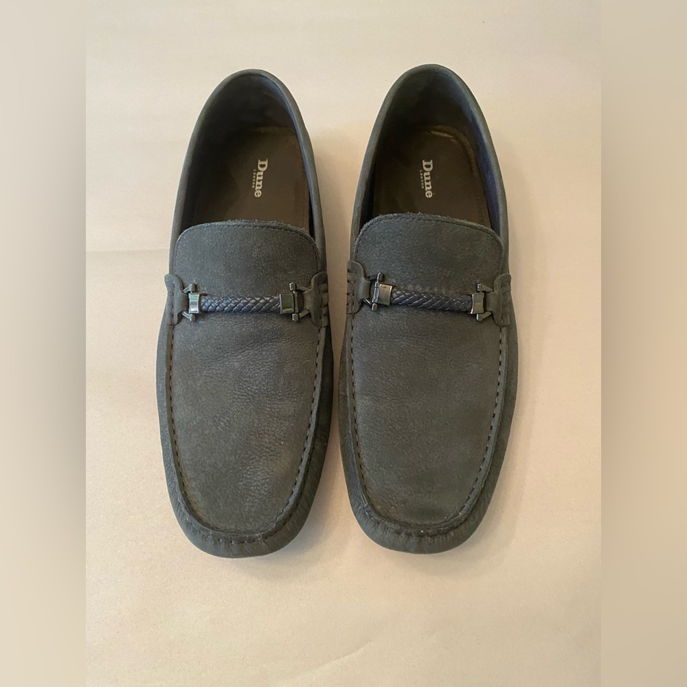 Men’s Dune blue suede loafers